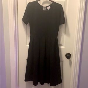 LulaRoe NWT A-Line Skater Black Star Dress Pockets